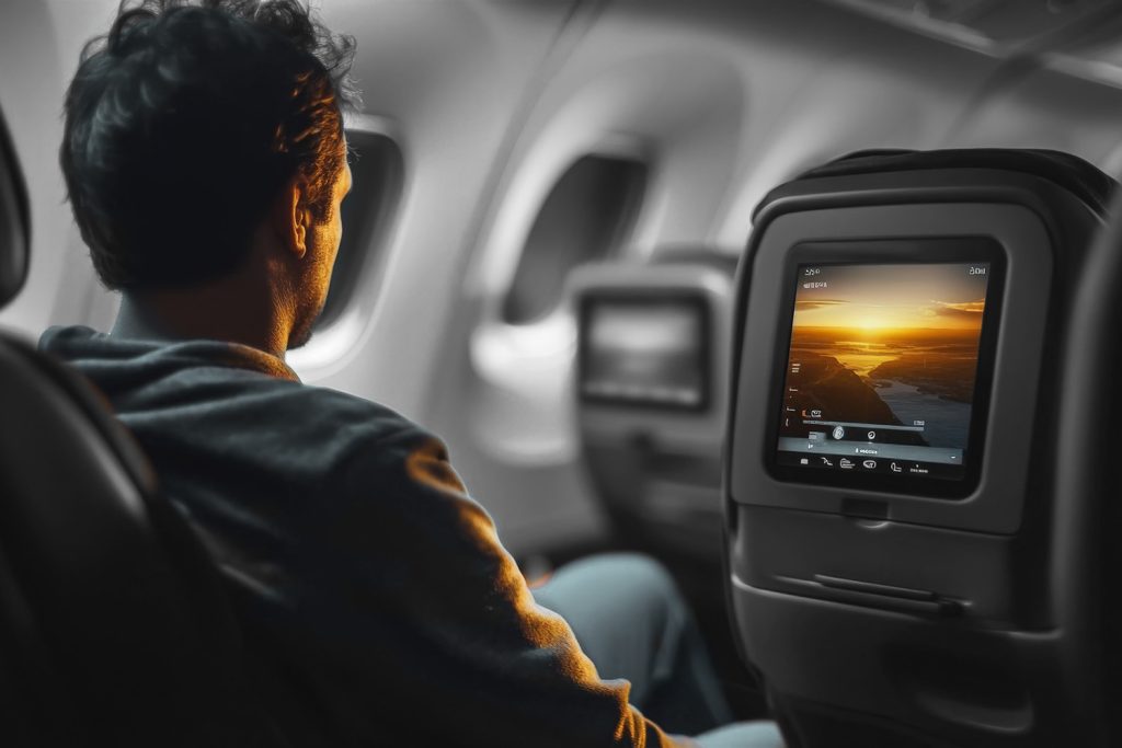 man inflightEntertainment